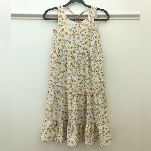 Hayden Girls Floral Tiered Maxi Pocket Dress - Picture 12 of 16